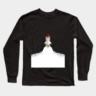 Space Launch V1 (Transparent Background) Long Sleeve T-Shirt